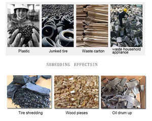 Dual-trục gia súc xương lợn Cừu Cá đầu nghiền băm nhỏ thiết bị Lớn Heavy Duty cạo xe chất thải lốp Shredder máy - Product Image 2