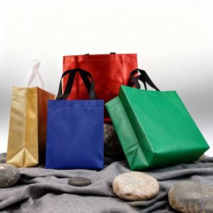 Eco-Friendly Multi-Color Waterproof Non-Woven Tote <b>Bags</b> | Reusable Portable Shopping & <b>Gift</b> Packaging Handbags - Product Image 4