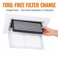 Diffuseur linéaire en aluminium ABS, grille d'air d'admission et de refoulement réglable, encastrable avec boîtier de plénum, blanc, pour plafond CVC hôtelier