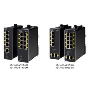 Nouveau commutateur Ethernet industriel original IE-1000-4P2S-LM avec 8 ports PoE+ et 2 ports SFP pour liaisons montantes, garantie 1 an - Product Image 6