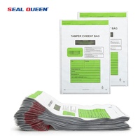 Sachet de sécurité thermoscellable en LDPE recyclé, gaufré, inviolable, avec code-barres pour reçus, pour supermarché