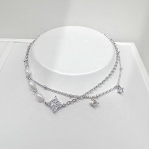 Pulsera de Plata de Ley 925, Estilo Vintage, Precio de Fábrica, Venta al por Mayor, Pulseras de Perlas Minimalistas Elegantes Coreanas para Chicas - Product Image 2