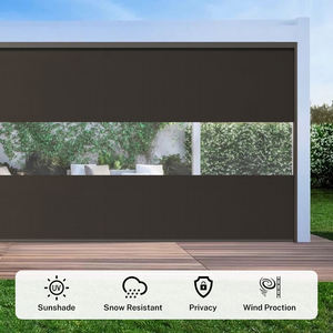 Recinzioni Trasparenti in PVC per Patio, Pannelli Esterni in Plastica Resistente alle Intemperie, <span class=keywords><strong>Tende</strong></span> in Vinile Trasparente - Product Image 3