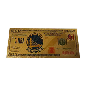 Billet de banque commémoratif <span class=keywords><strong>NBA</strong></span> des trente équipes, carte <span class=keywords><strong>All</strong></span>-Star de basketball, Warriors Cavaliers Lakers, collection de cadeaux transfrontaliers - Product Image 6
