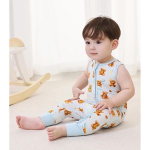 Custom Baby Rompers Sleeveless 2 Way Zipper Infant Jumpsuit Newborn Boys Girls Bamboo Viscose 0-24Months Sleepwear - Product Image 5