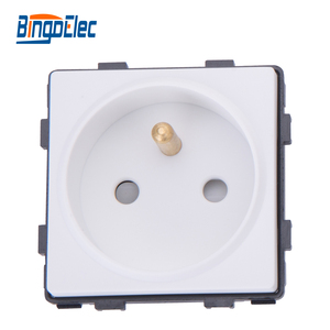 Bingoelec 2022 New Arrivals Normal 16A French Socket Modular Wall Socket Brass Inside Children Protection Plugs