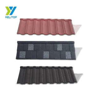 Direct factory operation Stone coated metal roof tile Bond/ Classic/Shingle/Roman/Wood/Milano/Nosen tile
