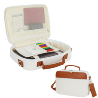 Grande couverture biblique personnalisée avec bandoulière étui de transport pour livre sac d'église protection biblique avec fentes pour stylos et poche à fermeture éclair