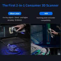 Escáner 3D Creality Raptor de Grado Metrológico con Precisión de 0.02 mm, 7 Láseres Azules y Antivibración para Proyectos Automotrices e Ingeniería