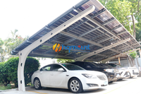 Parkeo Solaire à Toit avec Structure pour Panneaux Solaires