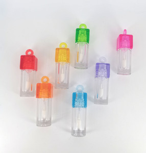 New Arrival 1.5ml PETG/AS Clear <b>Mini</b> Lip Gloss Tube Empty Portable Liquid Lipstick <b>Bottle</b> With Pendant For Makeup Container - Product Image 6