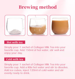 Kollajen süt çay katı içecek anında toz doğal sağlıklı organik güzellik bitkisel Reishi siyah YEŞİL ÇAY Ginseng probiyotik - Product Image 6