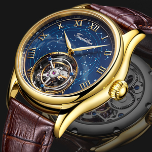 Aesop Luxury Men's Mechanical Watch High-End Flying Tourbillon Business Wristwatch Roman Numerals - Product Image 6