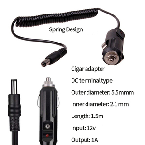 Accessori <span class=keywords><strong>auto</strong></span> kit DC5.5x2.1mm caricabatteria <span class=keywords><strong>per</strong></span> <span class=keywords><strong>auto</strong></span> 12V <span class=keywords><strong>12</strong></span>-<span class=keywords><strong>Volt</strong></span> 1A accendisigari adattatore <span class=keywords><strong>per</strong></span> sigari - Product Image 6