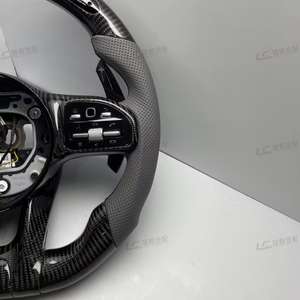 Volant de course en cuir et fibre de carbone LED personnalisable, en promotion, pour Mercedes-Benz Classes C/E/<span class=keywords><strong>S</strong></span>/G, livraison rapide - Product Image 5