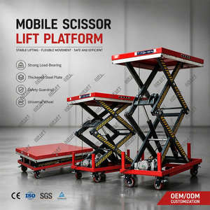 Mesa Elevadora de Tijera Eléctrica Hidráulica de Alta Gama de 500 kg con Sistema Antipinzamiento para Uso en Almacenes y Hogares - Product Image 1