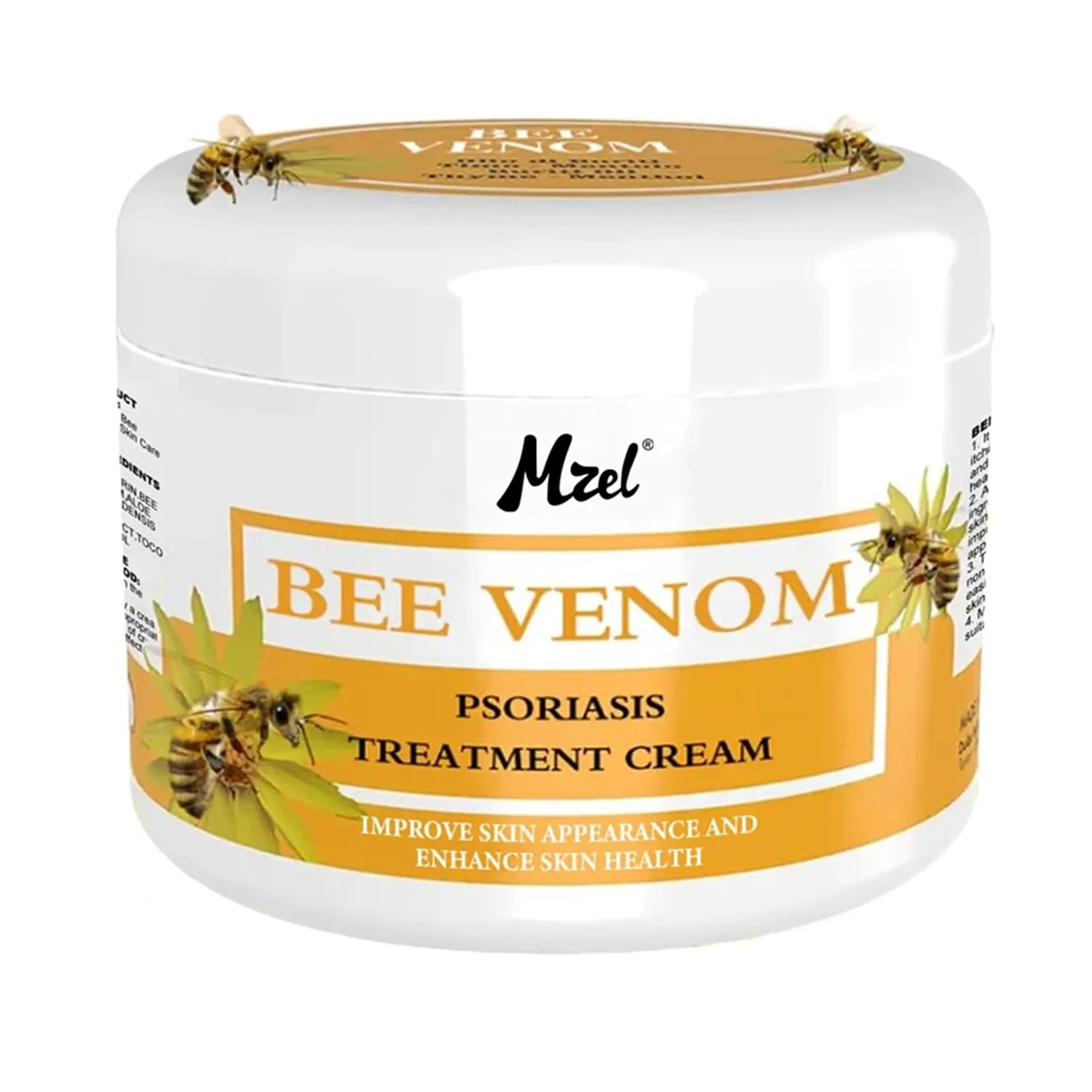 Creme de psoríase veneno de abelha mel creme de dor veneno de abelha, fornece para costas, pescoço, mãos, pés articulações