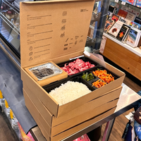 Boîte à barbecue arabe unique en papier pour emporter, avec grilles intégrées, compartiment à charbon de bois, brochettes, kebab, rôtis, emballage bento