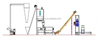 Ligne de production d'aliments pour volaille/petite usine de moulin à aliments/machine de traitement des aliments pour vache, cochon, poulet