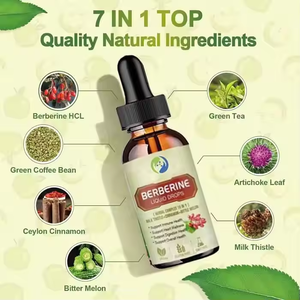 Ausreson Berberine líquido gotas extracto clorhidrato HCL gotas suplemento OEM 3000mg Berberine líquido gotas - Product Image 4