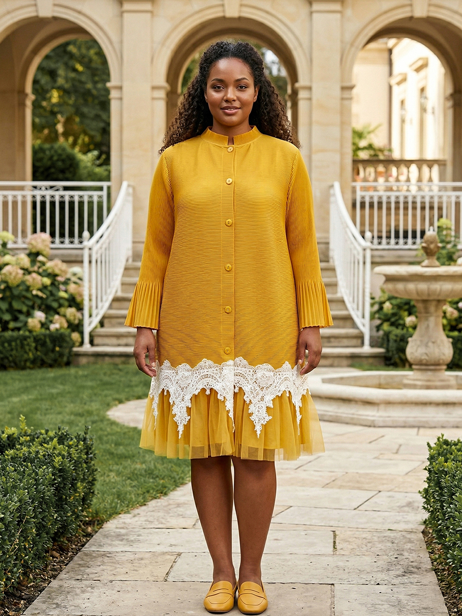 Yellow Lace Sleeve Dress Yellow Lace Maxi Dress With Long Sleeves Yellow Lace Sleeve Dress Yellow Lace Maxi Dress With Long Sleeves