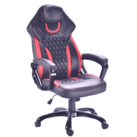 Chaise de course de style moderne Chaise pivotante en cuir PU pour joueur Chaise de jeu PUBG