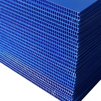 Plaque en plastique alvéolaire PP imperméable 1,2*1,2m 5mm 1000gsm, taille et couleur personnalisées, panneau ondulé en polypropylène pour boîte d'emballage
