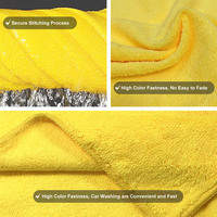 Lot de 36 Chiffons en Microfibre en Vrac, 40x40 cm, 200/400 g/m², pour Nettoyage, Séchage et Polissage Automobile