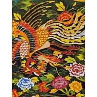 Œuvre d'Art en Bois Esthétique de Palais - Décoration Écologique à Motifs Totem Oriental pour Hôtels de Luxe, Villas et Salons
