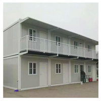 Maison de conteneur plat, installation rapide, double couche personnalisée, mur rideau en verre