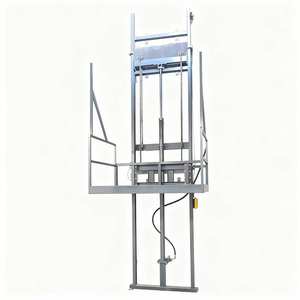 <span class=keywords><strong>Platform</strong></span> Lift barang kargo konveyor vertikal gudang listrik hidrolik Guiderail ganda kapasitas 500kg - Product Image 2