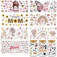 Transferts d'impression de haute qualité en gros personnalisés Uvdtf Dft Dtv Tumbler Uc Uv Dtf pour gobelets, enveloppes de gobelets 16oz, autocollants, décalcomanies pour gobelets en verre