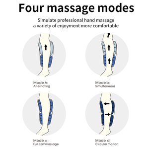 Masseur de jambes à pression d'air, taille réglable, rechargeable par USB, avec contrôle de la minuterie pour la relaxation musculaire - Product Image 4