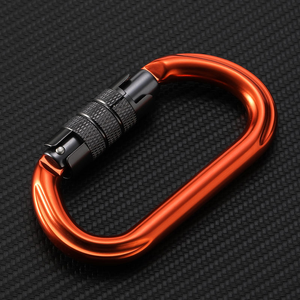 Mosquetón de Seguridad Profesional de Aluminio de 25 kN con Bloqueo para Montañismo, Escalada en Roca, Equipo Industrial, Clip de Carabina - Product Image 2