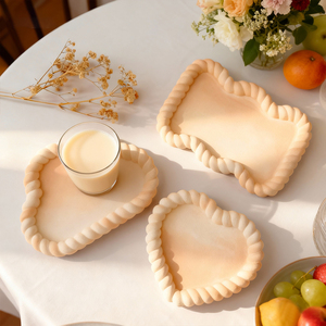 Tình yêu hình dạng Silicone khuôn Xoắn cạnh gai dây xi măng thạch cao đế lót ly khuôn mẫu tự làm pha lê nhựa nhỏ giọt khay thạch cao khuôn bán buôn - Product Image 1