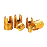 High quality H90 H80 H70 H62 H59 Natural Brass Metric Inner Thread ES 302 Slotted Self Tapping Threaded Insert