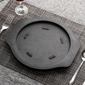 Plato Redondo para Bistec de Melamina, Bandeja Aislante de Calor para Uso Comercial y Doméstico, Plato para Servir Alimentos - Product Image 3