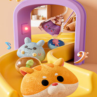 Machine à griffes électrique Lapin et Ours avec lumière et musique, distributeur d'œufs Gacha, machine de jeu à monnayeur pour enfants, jouets