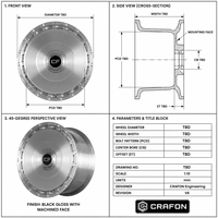 Jantes forgées CF 20 pouces 5x100 pour voitures particulières, compatibles Ghost Phantom, finition argent brossé, design intégral.