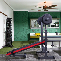Banc simple multifonctionnel personnalisé et support d'haltères équipement de fitness pliant à domicile pour lit d'haltérophilie et banc d'haltères