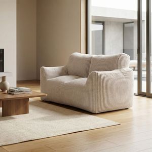 Modern Two Seat Convertible Reclining <b>Sofa</b> <b>Chair</b> with Shredded Foam Bean Bag Design Floor <b>Sofa</b> <b>Bed</b>,Corduroy Foam Leisure <b>Sofa</b> - Product Image 3