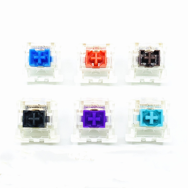 Outemu Dust-proof Green Black Red Brown Purple Blue Switch Mechanical Keyboard 3Pin Tactile Linear Switch Custom Gaming Switch m