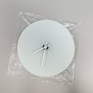 Topjlh Özel Tasarım Süblimasyon Cam Duvar Saati Toptan Satış Ev Dekorasyonu, Promosyon Hediyeleri ve Küçük İşletmeler İçin DIY - Product Image 3