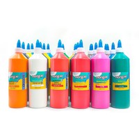 Peinture aquarelle en gros HongXi Culture, grand flacon de 500 ml, boîte de 24 couleurs pour artistes débutants - Peinture éducative DIY