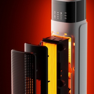 Calentador Eléctrico con Ventilador PTC de 2000W para Uso Doméstico, Enchufe Estadounidense, con Humidificador - Product Image 5