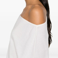 Pull-over en maille élégant et minimaliste en mélange de laine, col licou, manches chauve-souris, personnalisé pour femme - Collection Printemps
