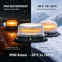 Micro-balise LED de haute qualité ECE R65 ECE R10 36 LED IP66 DC12 24V Lampe de signalisation clignotante de sécurité routière