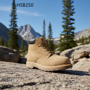 Bottes de sécurité HY pour opérations minières, semelle extérieure <span class=keywords><strong>Goodyear</strong></span> à quatre couches, en vente, pour conditions humides, en cuir suédé anti-déchirure, bottes de travail HSB250 - Product Image 2