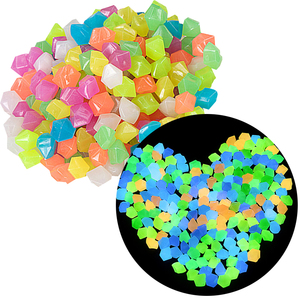 Pierres lumineuses en forme de losange, galets fluorescents pour pavage, décorations de jardin, décorations d'aquarium, pierre lumineuse - Product Image 1