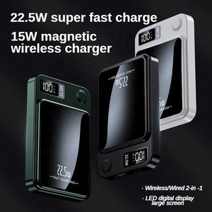 מפעל בנק כוח אלחוטי מגנטי באיכות גבוהה 10000 mah ו-5,000mAh קיבולת גבוהה מטען נייד טעינה מהירה